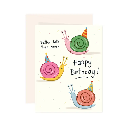 Snail Birthday Card