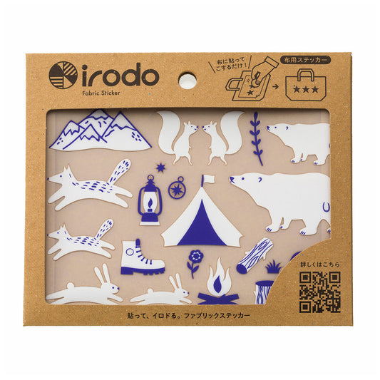 Irodo Decorative Fabric Transfer Sticker – Camping White