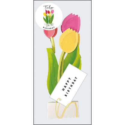 Pop-up 360 Blooming Card Tulip