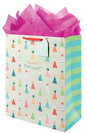 Contrast Party Hats Gift Bag