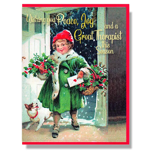 Peace, Joy and A Great Therapist This Season Holiday Card