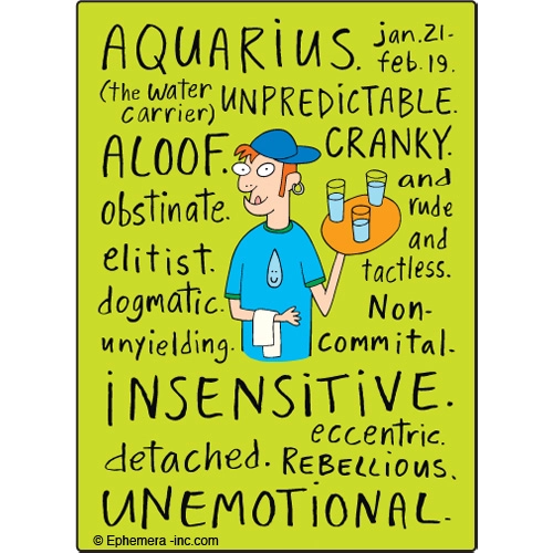 Aquarius Naughty Magnet