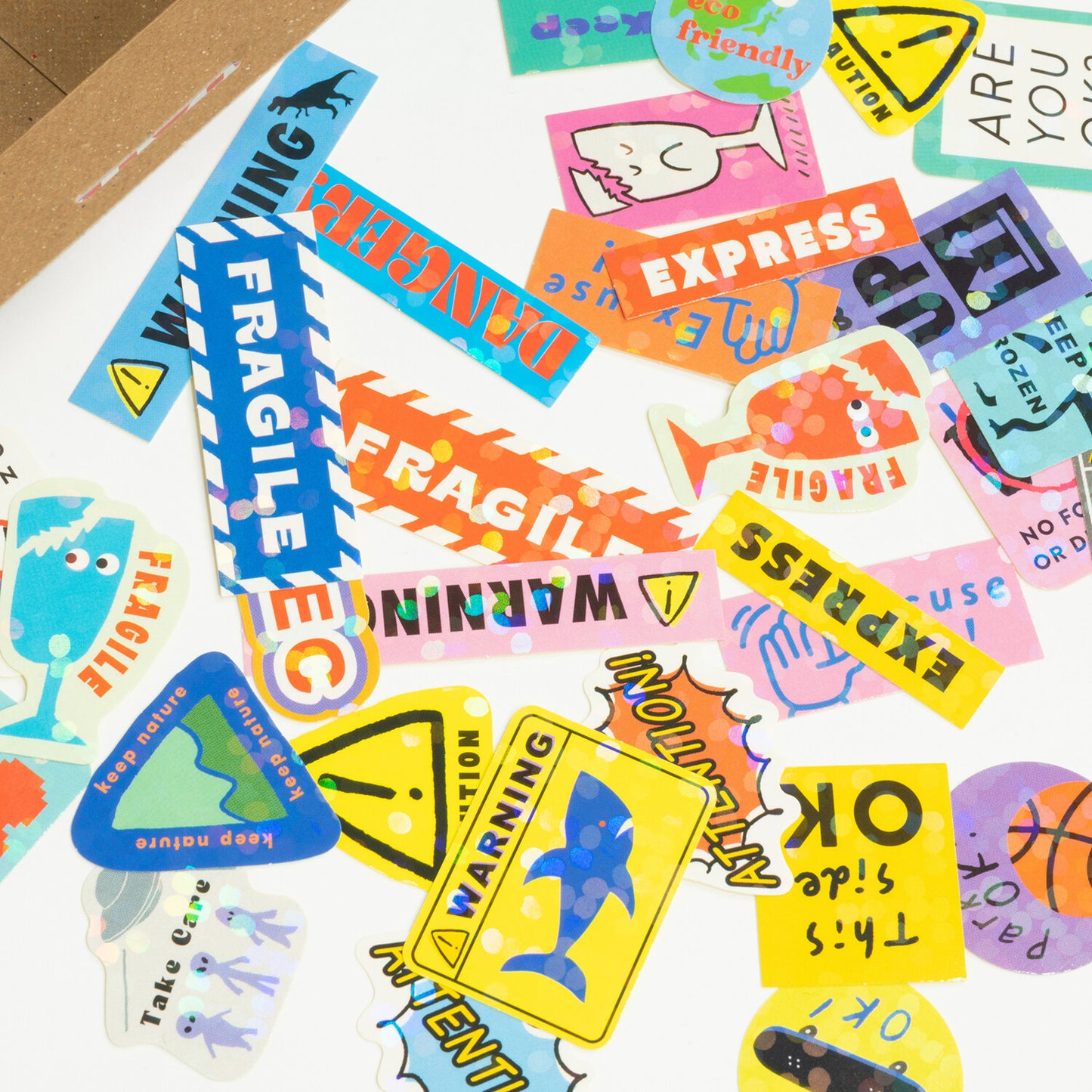 Decoration Haco Stickers Attention Mark