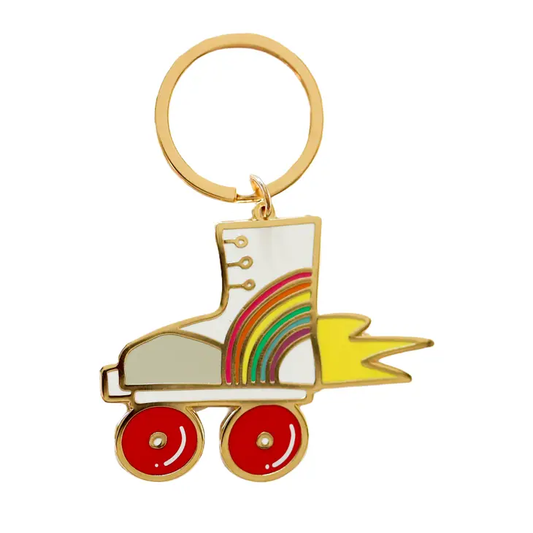 K11 Retro Rollerskate Enamel Keychain