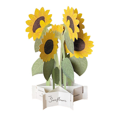 Pop-up 360 Blooming Card Sunflower