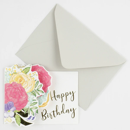 Pop-up Mini Card Mixed Flower