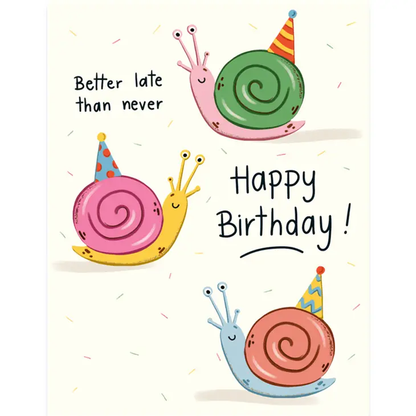 Snail Birthday Card