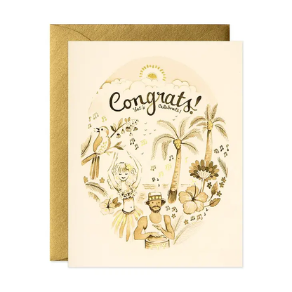 Tropical Congrats Card