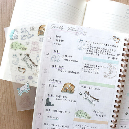 Irodo Paper Transfer Stickers – Cats