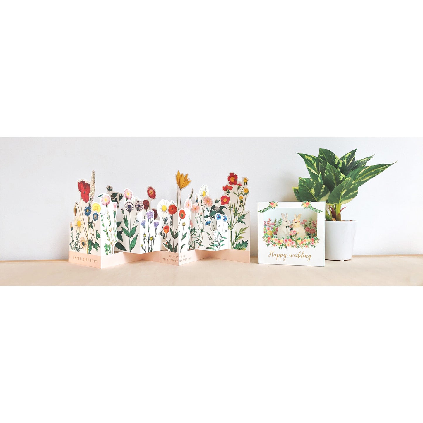 Pop-up Accordion Birthday Garden Card