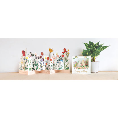 Pop-up Accordion Birthday Garden Card