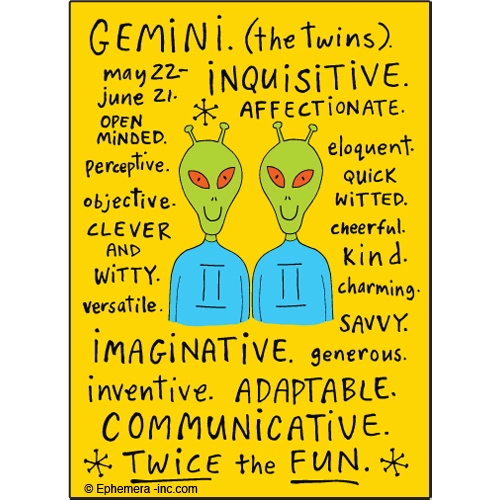 Gemini Nice Magnet