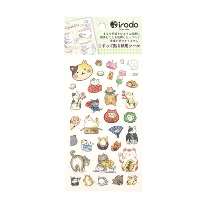 Irodo Paper Transfer Stickers – Cat