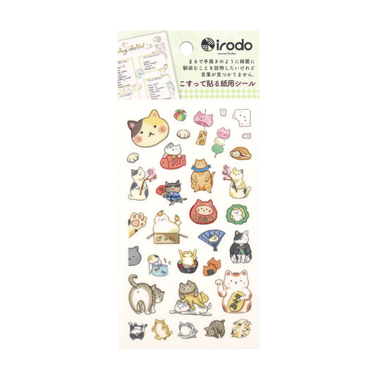 Irodo Paper Transfer Stickers – Cat