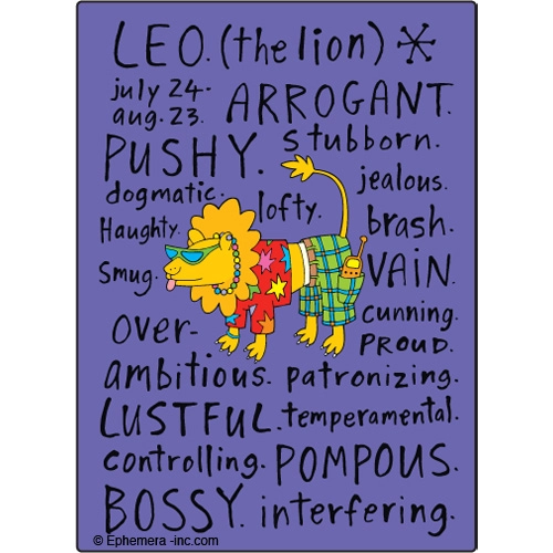 Leo  Naughty Magnet