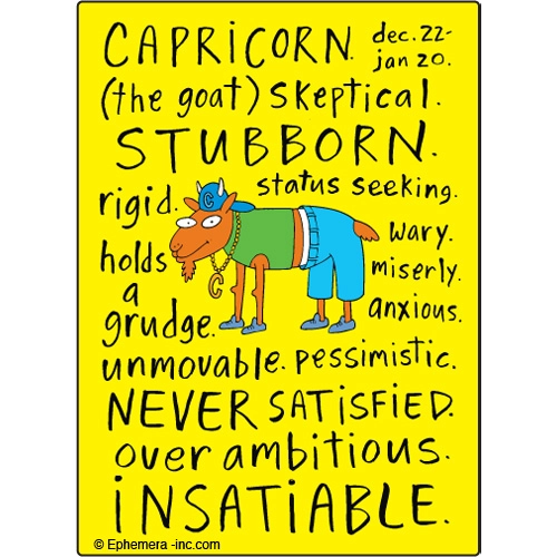 Naughty Capricorn Magnet