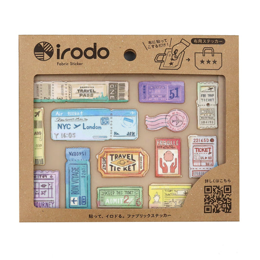 Irodo Decorative Fabric Transfer Sticker – Travel Ticket