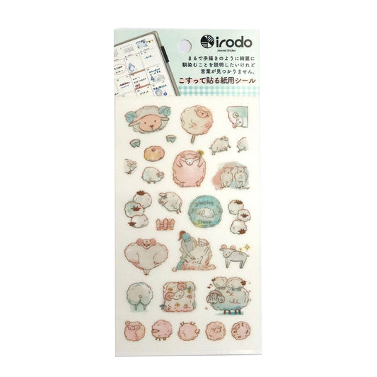 Irodo Paper Transfer Stickers – Sheep