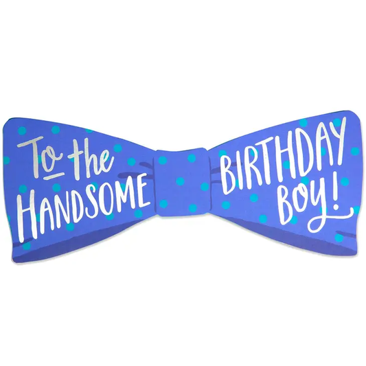 Bow Tie Die Cut Birthday Card