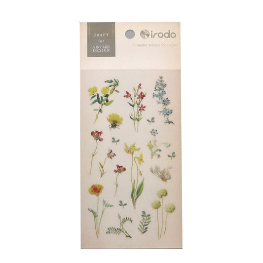 Irodo Paper Transfer Stickers – Wild Flowers