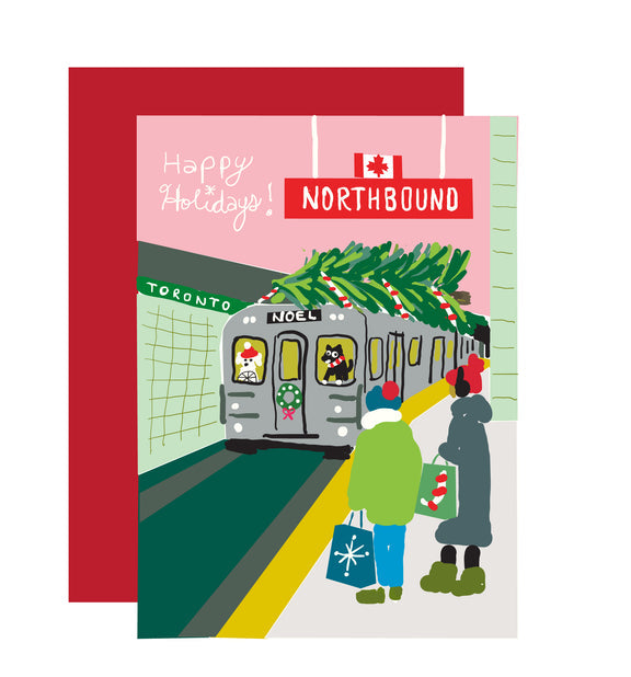 Toronto Subway Holiday Card