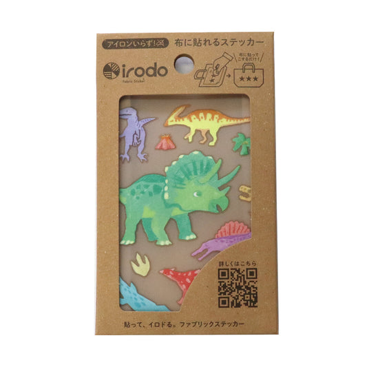 Irodo Decorative Fabric Transfer Sticker – Dinosaur Triceratops