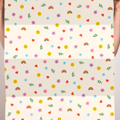 Happy Doodles Flat Sheet Wrap