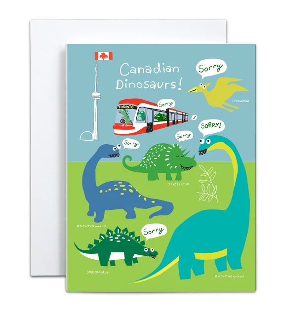 Canadian Dinosaurs Card