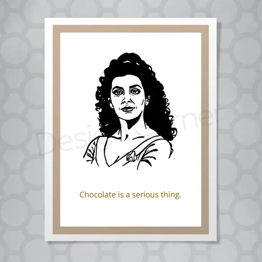 Star Trek Next Generation Troi Chocolate Card