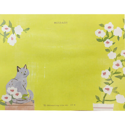 Birthday Window Cat Party Card