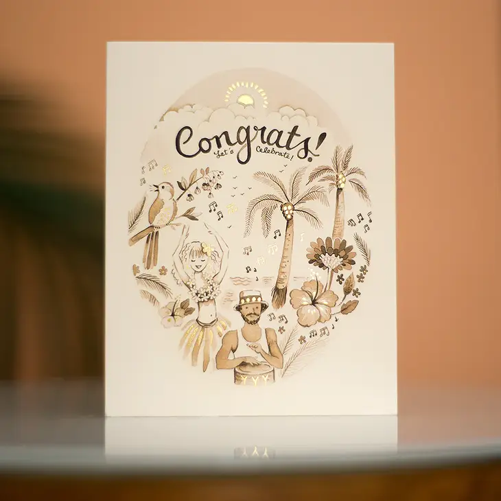 Tropical Congrats Card