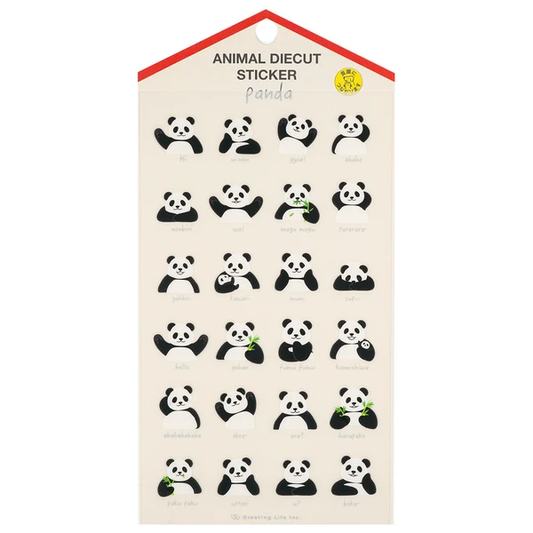 Animal Die-cut Sticker Panda