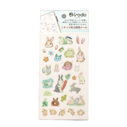 Irodo Paper Transfer Stickers – Rabbit
