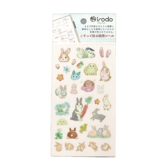 Irodo Paper Transfer Stickers – Rabbit