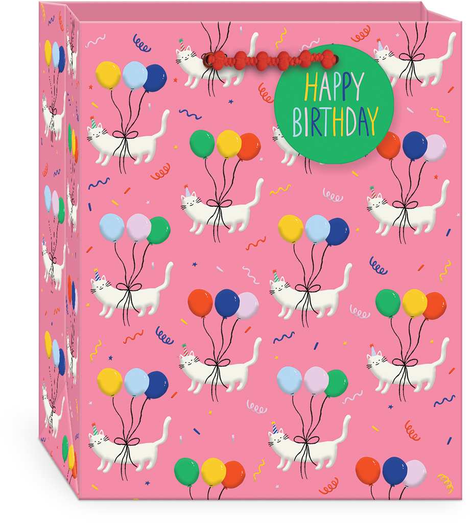 Balloon Pets Cats Medium Gift Bag