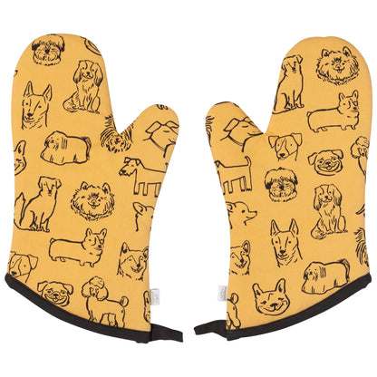 Dog Park Oven Mitt Set of 2