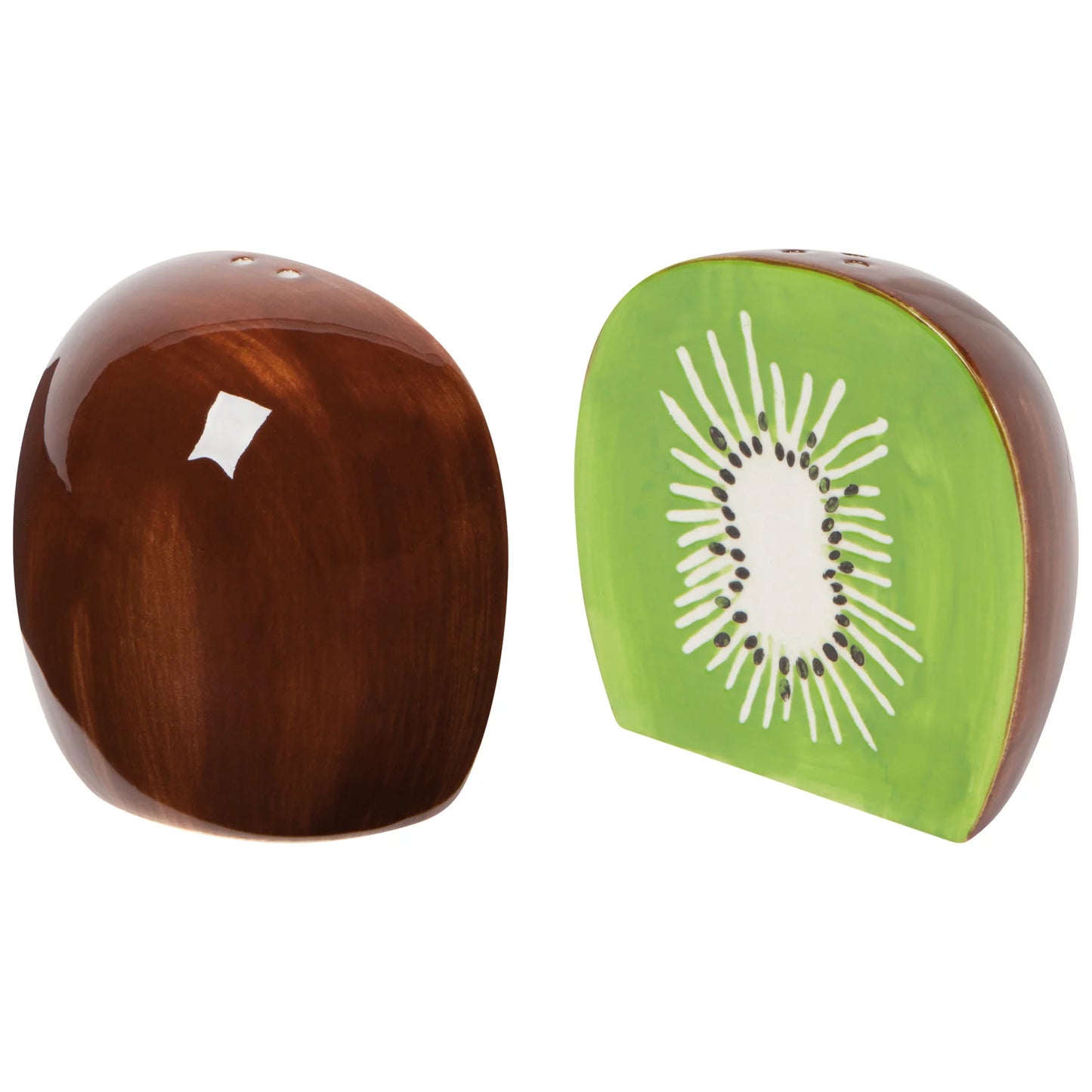 Kiwi Salt and Pepper Shakers Set of 2