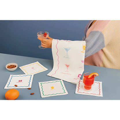 Happy Hour Printed Dishtowel