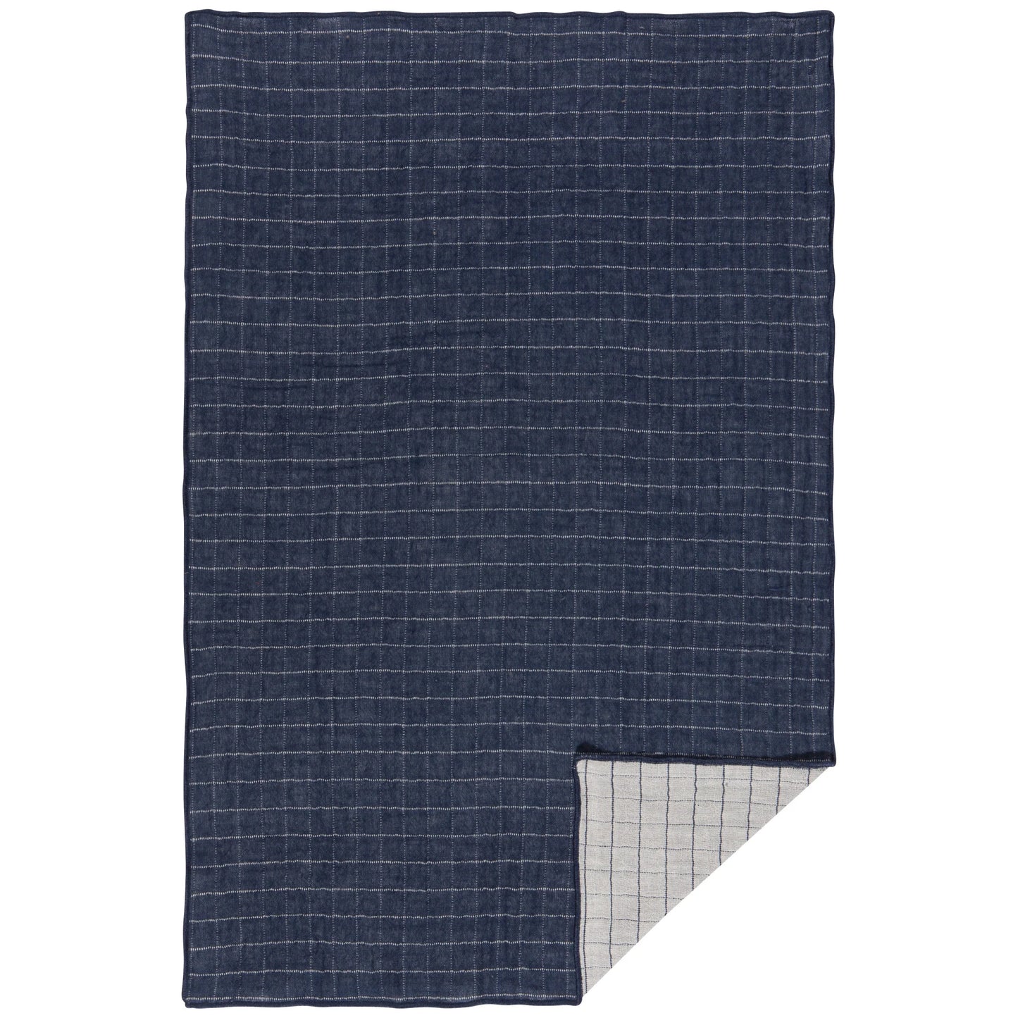 Double Weave Midnight Tea Towel Set of 2