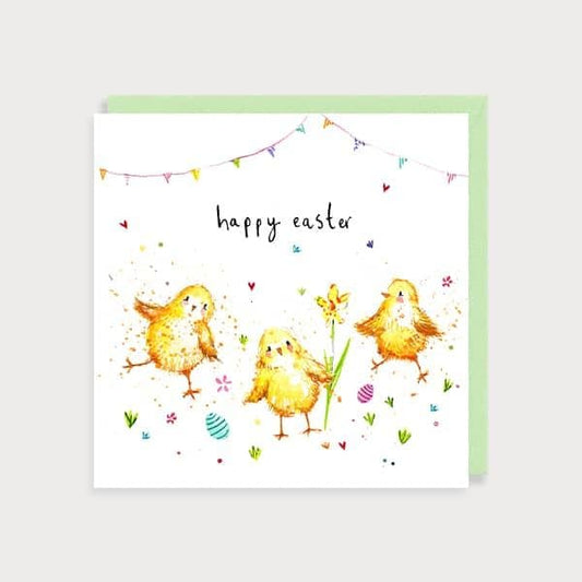 Happy Easter Chicks Card