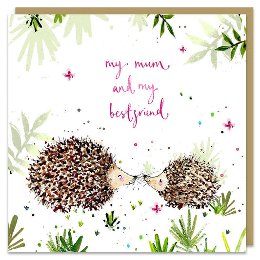 Hedgehogs Best Friends Card