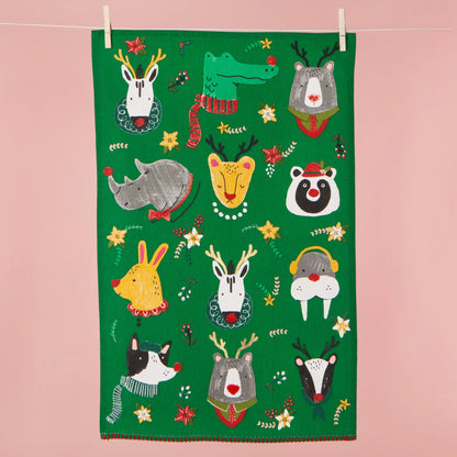 Rudolph Imposter Decorative Dishtowel