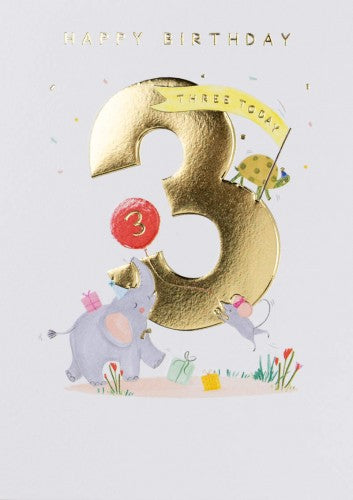 3rd Birthday Animals Card