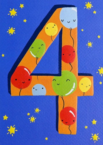 4th Birthday Card