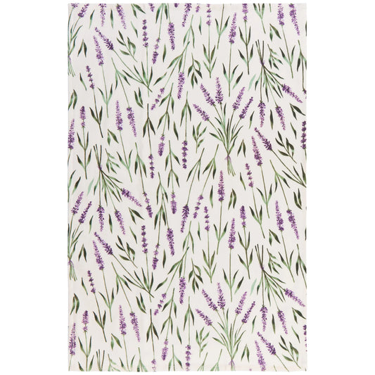 Lavender Printed Terry Dishtowel