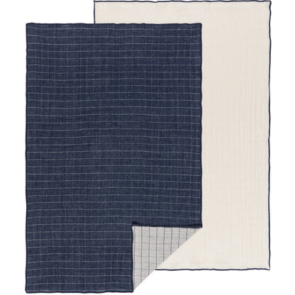 Double Weave Midnight Tea Towel Set of 2