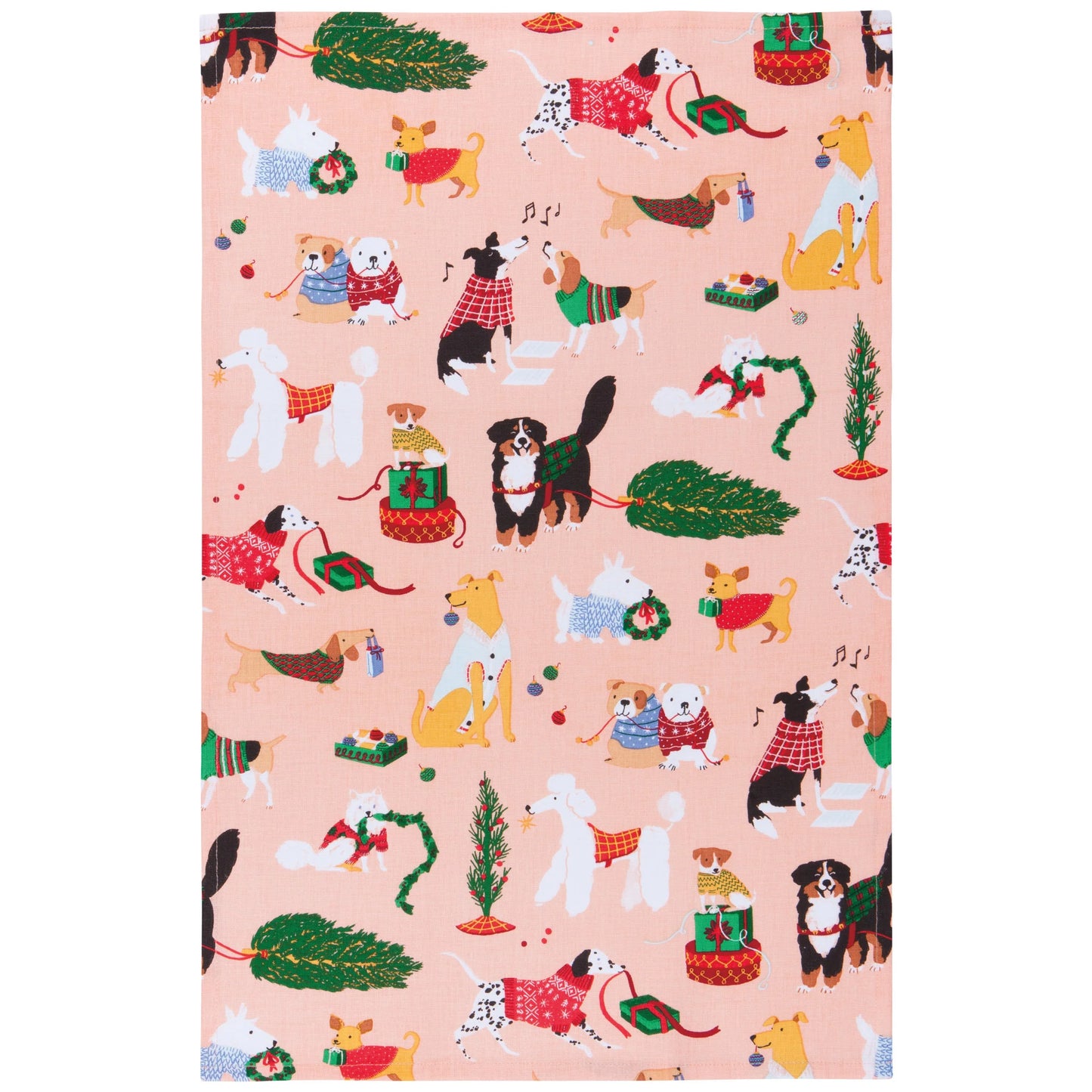 Holiday Hounds Tea Towel Set of 2