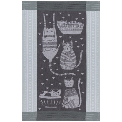 Purr Party Jacquard Dishtowel