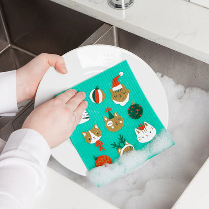Swedish Dishcloth Let It Meow