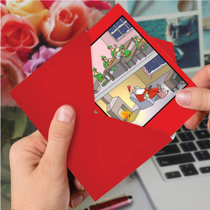 Santa Suggestion Box Christmas Card